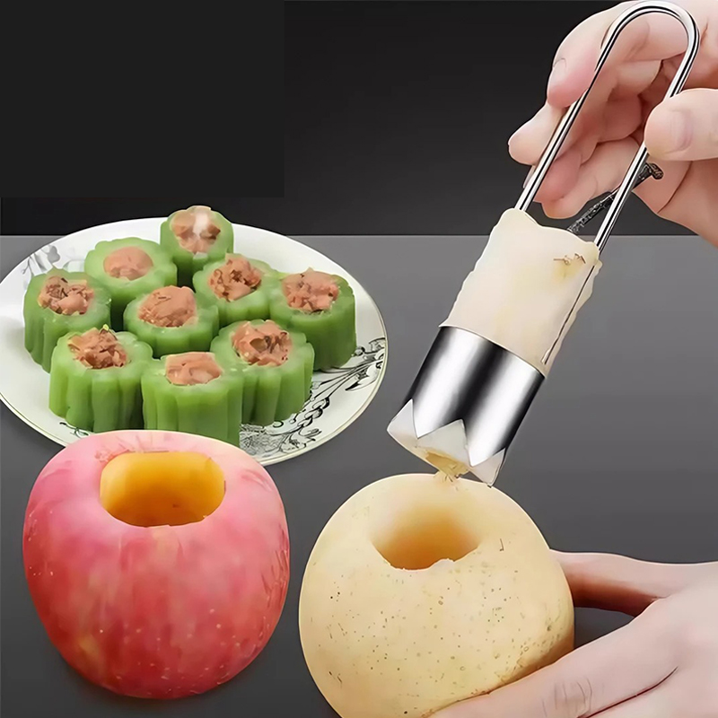 Kitchen Gadgets & Toys - Edelstahl Obst Kern Entferner Apfel Birne