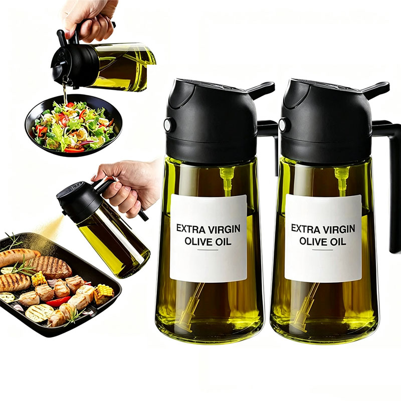 Kitchen Gadgets Air Fryer - Olivenöl-Spender Plastikflasche für Küchenzubehör Heißluftfritteuse-Zubehör Olivenöl-Sprüher