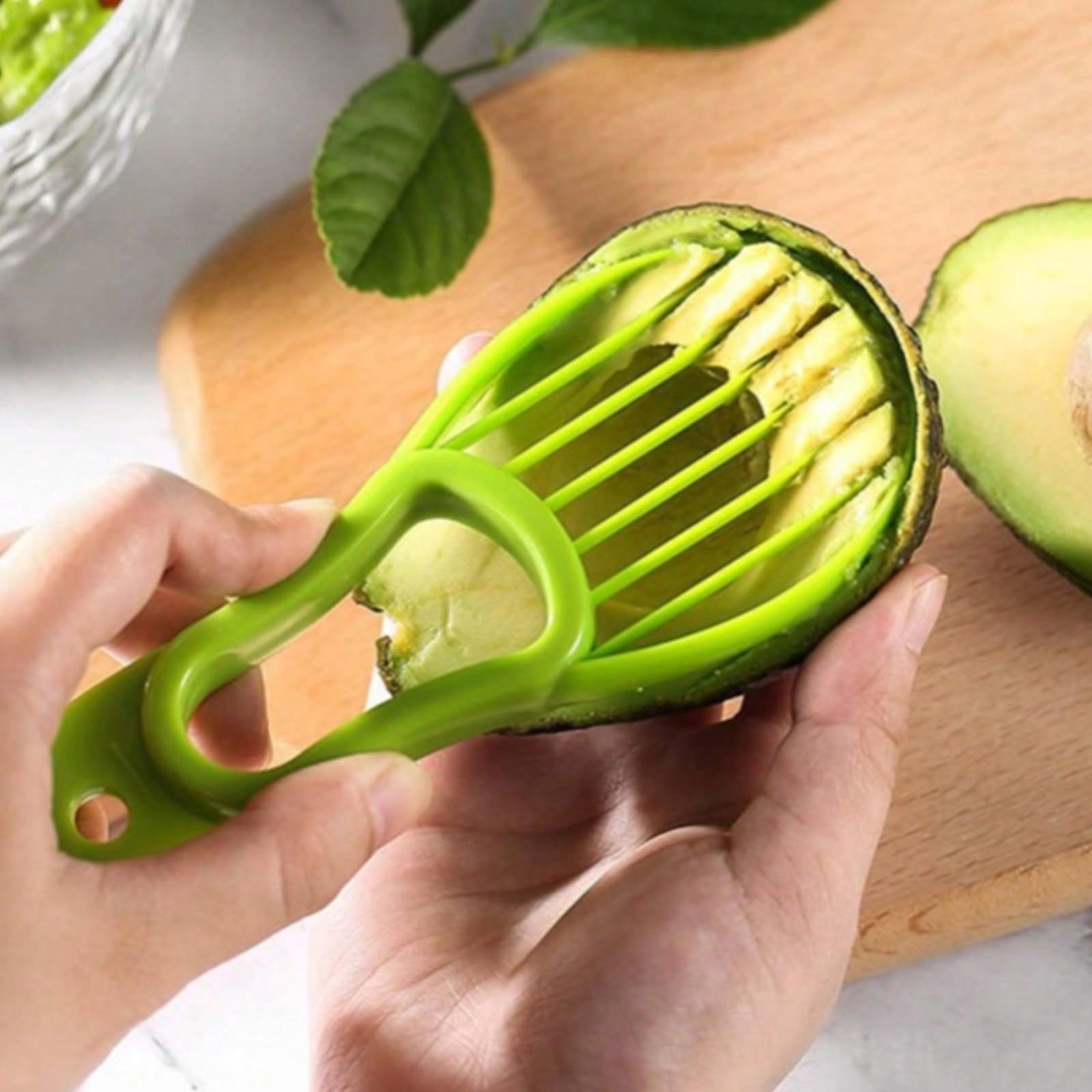 Avocado Slicer Tool - Professioneller Guacamole-Maker, Avocado-Schneider, ästhetisch grünes, robustes