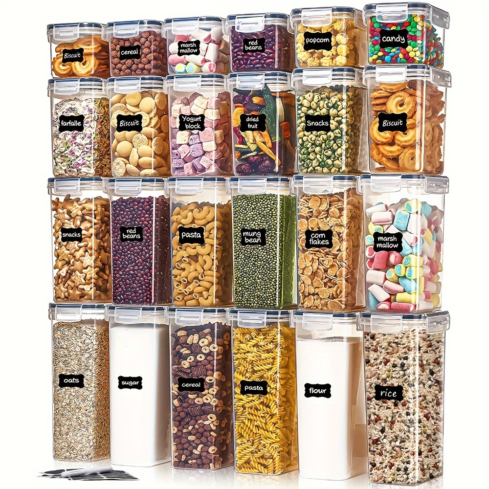 Kitchen Gadgets That Make Life Easier - 24-teiliges Lebensmittel-Aufbewahrungsset 12 Behälter 12 Deckel