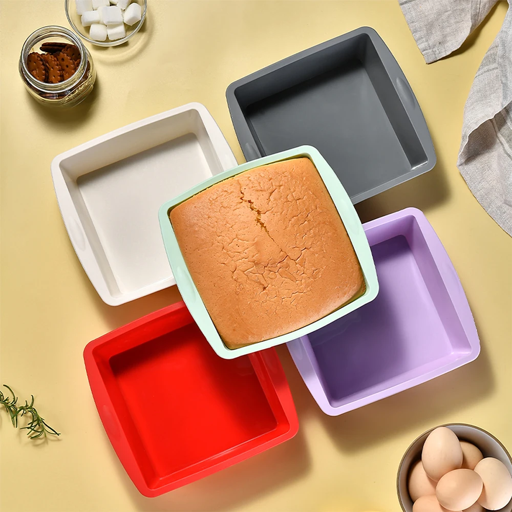 Kitchen Gadgets Oxo - 1/4pcs Silikon quadratische Kuchen form leicht