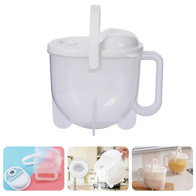 Kitchen Gadgets Rice Filter - Schneller Automatischer Reiswäscher Bohnenreiniger Getreide-Waschfilter Reissieb