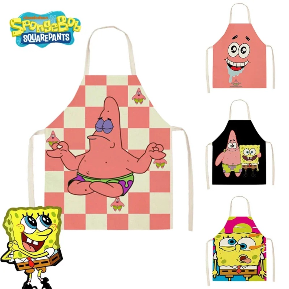 Kitchen Gadgets That Make Life Easier - SpongeBob Patrick Küchenschürzen für Erwachsene, Leinen-Lätzchen,