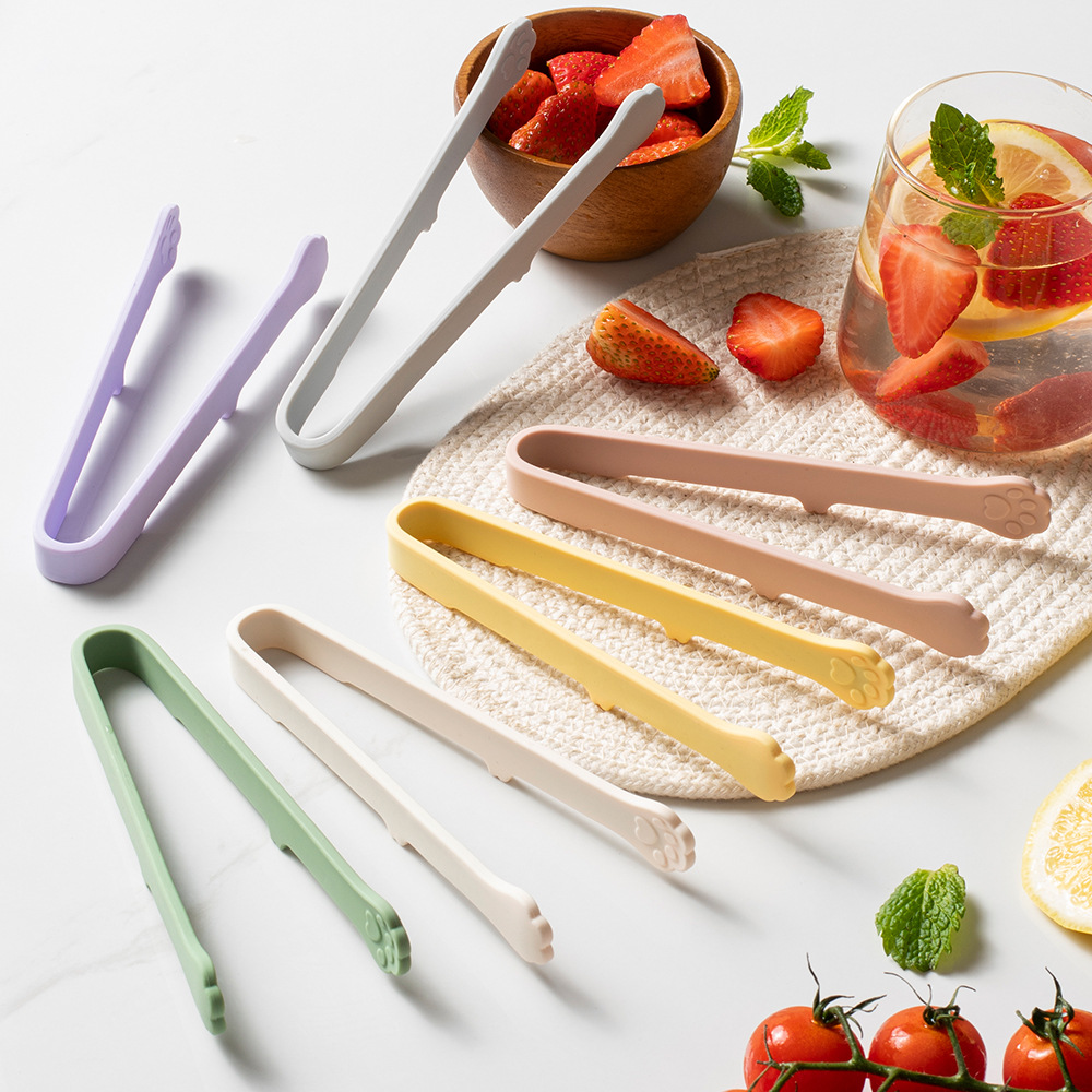 Kitchen Gadgets Oxo - Niedliche Katzenpfoten-Silikon-Lebensmittelzange, mehrfarbig, lebensmittelechte Küchenhelfer für