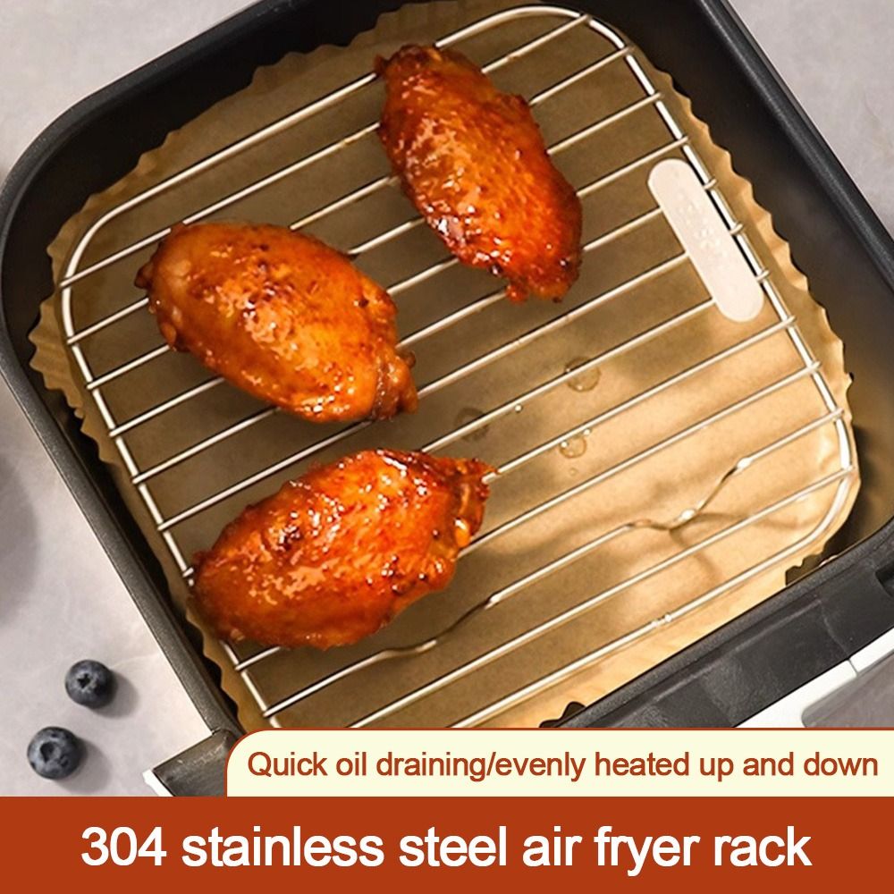 Kitchen Gadgets Air Fryer - Rundes quadratisches Kochregal mit Fuß, verdicktes