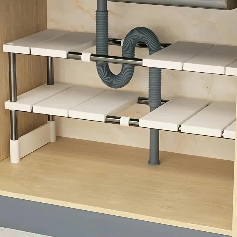Kitchen Gadgets Cabinet - Verstellbares Unterschrank-Aufbewahrungsregal - Mehrstöckiges Platzsparregal aus