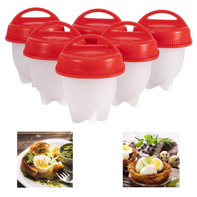 Kitchen Gadgets Modern - BPA-freier Silikon-Eierkocher, Eierkocher ohne Schale, Antihaft-Becher,