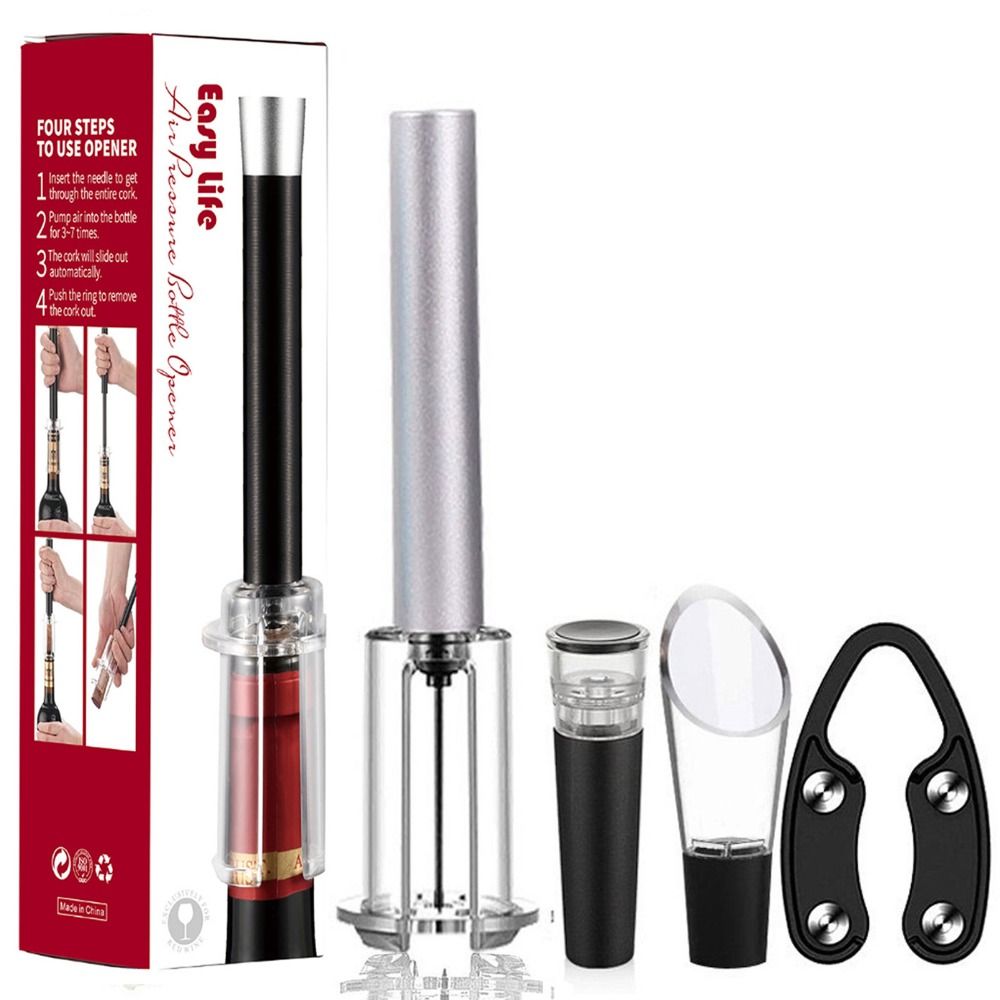 Kitchen Gadgets Oxo - Bar-Zubehör Weinflaschenöffner-Set Aluminiumlegierung ABS Luftpumpen-Korkenentferner Küchen-Gadgets