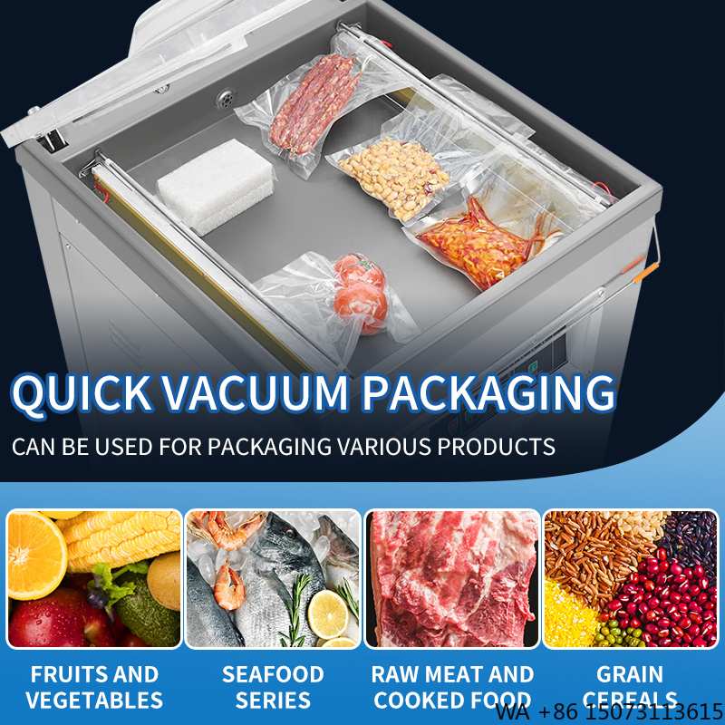 Food Vacuum Sealer - DZ-500 Vertikaler Einkammer-Lebensmittel-Vakuumierer Halbautomatische Verpackungsmaschine mit
