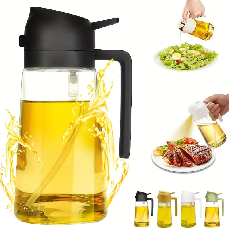 Oil Mister Spray Bottle - Ölspender, Gewürzzubehör, Öl, Menage, Flasche, Ölspray,