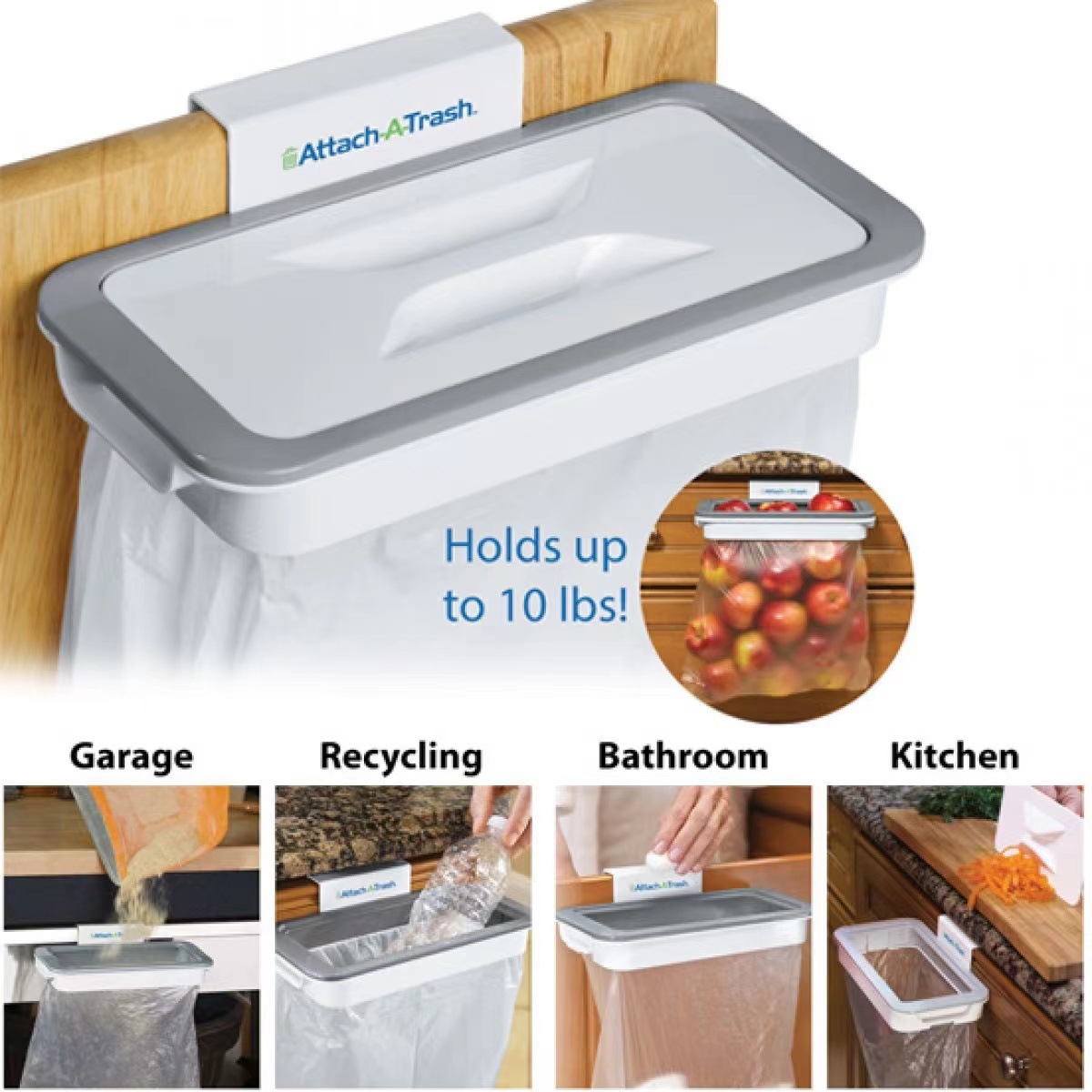 Kitchen Gadgets Cabinet - Abfallbeutel-Clip für Schränke, Langlebiger Küchen-Abfallorganizer, Hängeregal