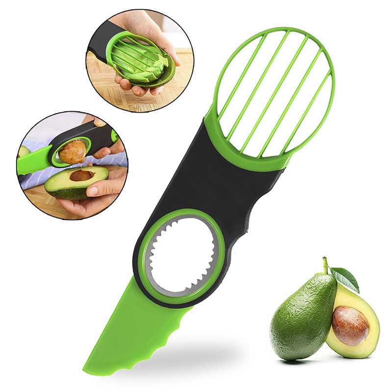 Avocado Slicer Tool - 3-in-1-Avocado-Werkzeug, Avocado-Schneider und Pitter – All-in-One-Avocado-Schäler