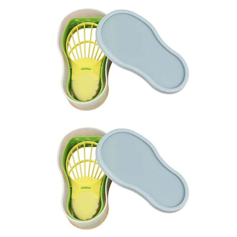 Avocado Slicer Tool - ABMO 2X 5-in-1 Avocado-Schneider-Set, Obstschneider, Schäler,