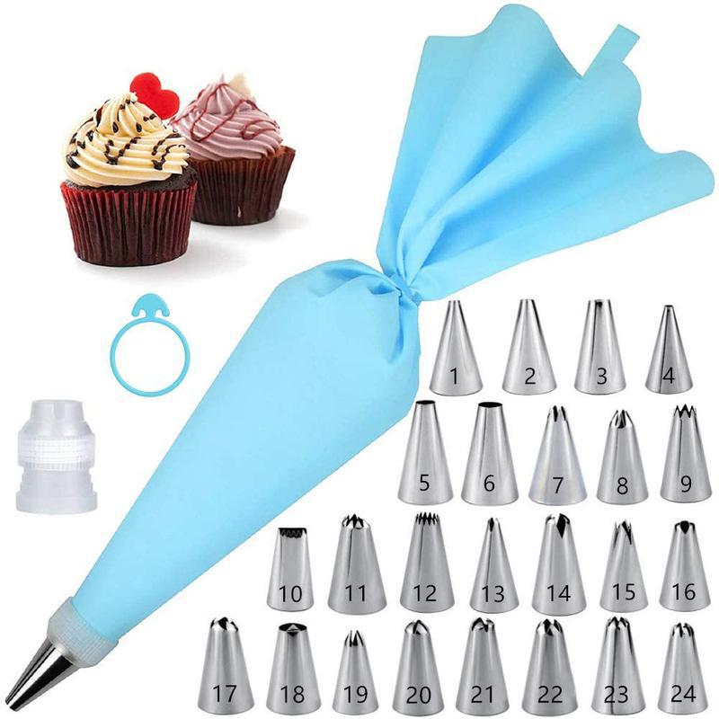 Kitchen Gadgets Oxo - Spritztüllen-Set für Kuchendekoration, Konditorei-Ausrüstung, Küchenzubehör, Spritzbeutel