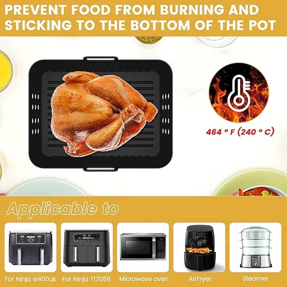 2 Stück Air Fryer Silikoneinla – Silicone Steamer Basket Bewertung und Preis