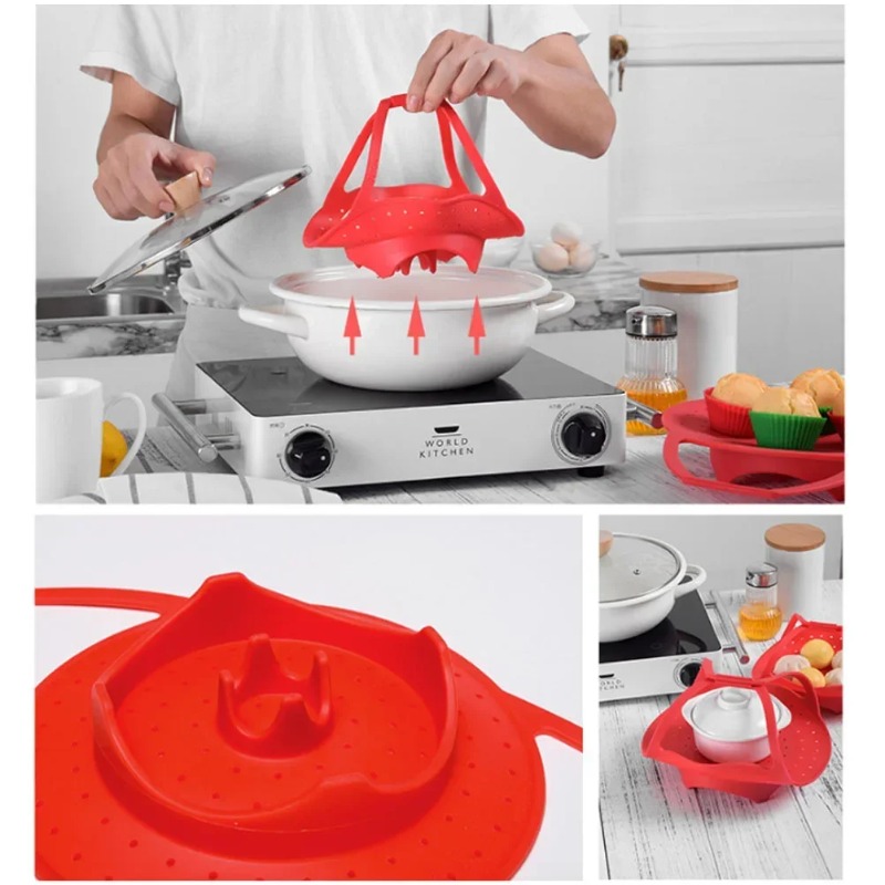 Dampfkorb mit Silikonverlänger – Silicone Steamer Basket Bewertung und Preis