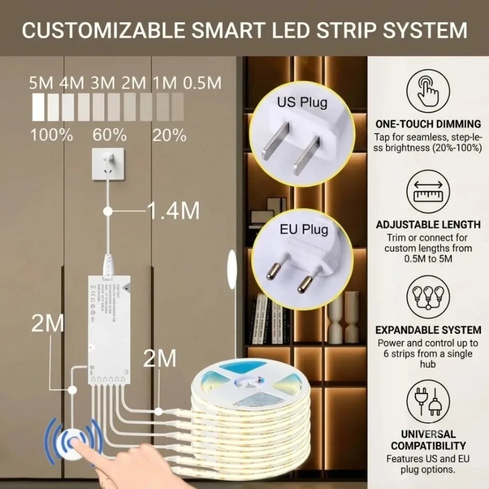 Touch-Control-Sync-COB-LED-Str – Kitchen Gadgets Cabinet Bewertung und Preis