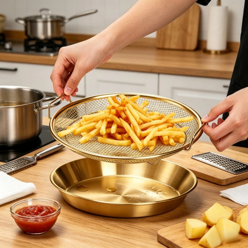 Goldfarbener, robuster Frittie – Kitchen Gadgets Air Fryer Bewertung und Preis