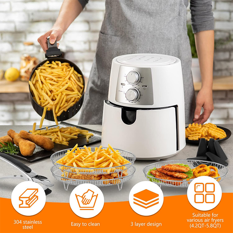 3-schichten Air Fryer Rack Sta – Kitchen Gadgets Air Fryer Bewertung und Preis
