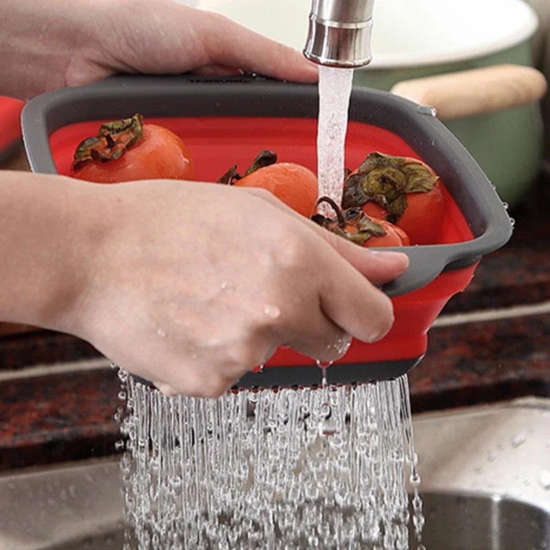 NEUE Faltbare Gemüse Waschen K – Silicone Steamer Basket Bewertung und Preis