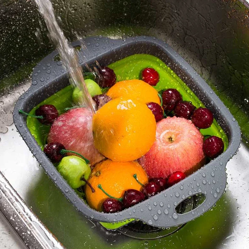 NEUE Faltbare Gemüse Waschen K – Silicone Steamer Basket Bewertung und Preis