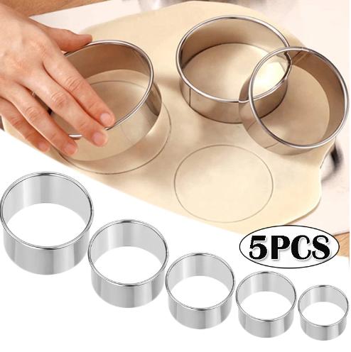 5PCS Runde Edelstahl Keks Form – Kitchen Gadgets For Cooking Bewertung und Preis