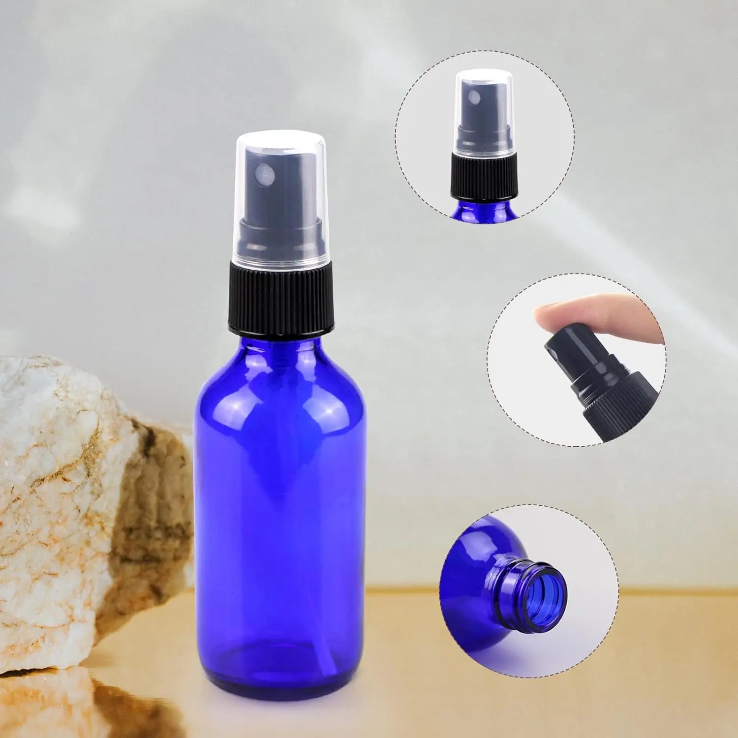 1 Stück 5 ml/100 ml blaue Glas – Oil Mister Spray Bottle Bewertung und Preis