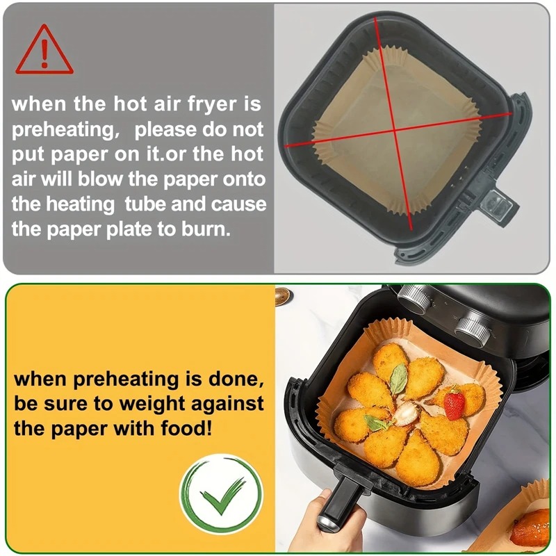 Luftfritteusen-Papiereinlagen  – Kitchen Gadgets Air Fryer Bewertung und Preis