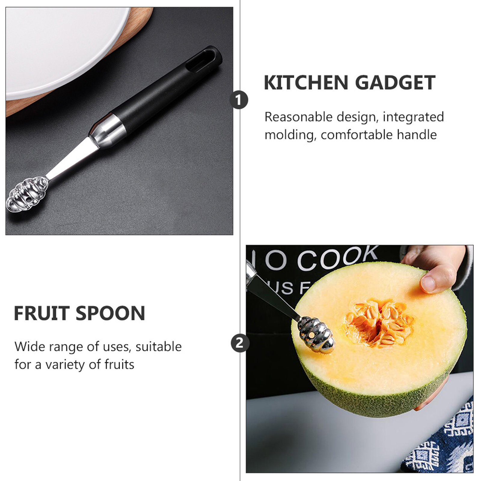 1 Stück Edelstahl-Fruchtlöffel – Kitchen Gadgets & Toys Bewertung und Preis